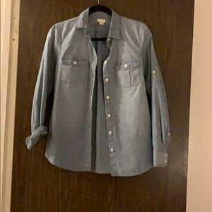 J. Crew Chambray Button Up Shirt